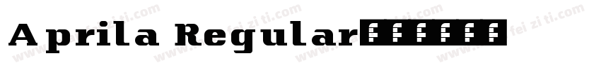 Aprila Regular字体转换